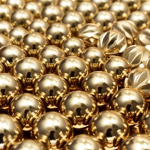 Palline per decorazione gioielli 0,03"~3,2" palline in rame palline decorative sfere in ottone - Foto 1 di 5