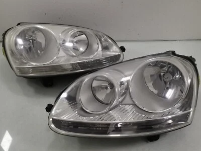 Conjunto de faros halógenos izquierdo derecho Volkswagen MK5 OEM 2006-2009 Rabbit Jetta Foto 1 de 4