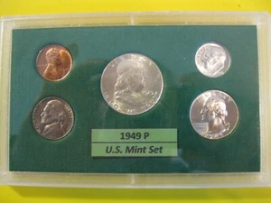 1949 P US Mint Set Brilliant Uncirculated! - Foto 1 di 11