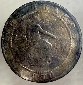 1870 Coin from Spanish Revolutionary Period 150 Years Old 2 Centimos Old Coin - Picture 1 of 11