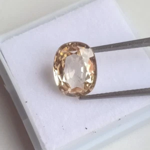 3,10 Cts | Suelto natural | Granate Hessonita | Amarillo | Ovalado | Corte paso italiano - Imagen 1 de 8