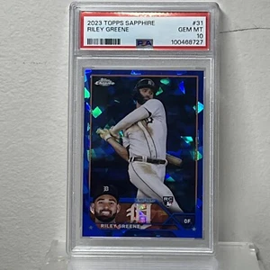 2023 Topps Chrome Sapphire Riley Greene Rookie #31 (RC) PSA 10 Gem Mint Tigers - Bild 1 von 2