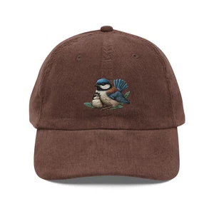 Gorra de pana vintage bordada para pájaros y bebés - Imagen 1 de 7