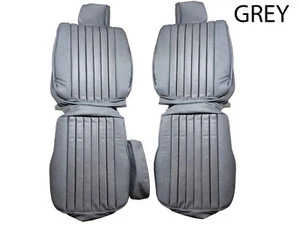 FITS Mercedes Benz R107 1980-85 380SL GREY Leather Seat Covers - Picture 1 of 3