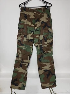 Vintage Camo Military Issue Army Cargo Combat Pants Small Long - Picture 1 of 3