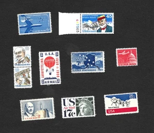 US Stamps Airmail Small Lot, all mint, NH, OG. 10/21 - Picture 1 of 1