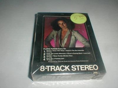 Flora Purim CARRY ON Warner 8 Track Tape SEALED 79 Latin Jazz Female Funk Fusion - Image 1 of 4