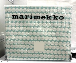 Marimekko Pikku Rasymatto Cotton 4pc KING Sheet Set AQUA Blue NIP 2009 - Picture 1 of 10