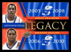 Mario Chalmers / Sherron Collins 2013 University of Kansas #JLD-9 Legacy Duos - Picture 1 of 2