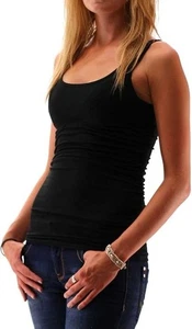 NWT ONLY Women's Onllive Love Long Tank Top Noos Vest, Black, XS - Picture 1 of 1