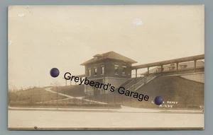 RPPC Logan Depot Bahnhof PHILADELPHIA PA Vintage Echtfoto Postkarte - Bild 1 von 2