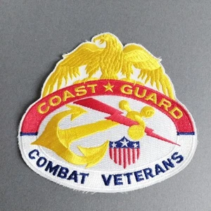 Coast Guard Combat Veteran 5" Embroidered Patch - Picture 1 of 2