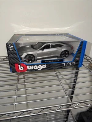 Burago Bu11050S Audi - Gt Rs E-Tron 2022 - Silver - 1/18 NIB - Image 1 of 4
