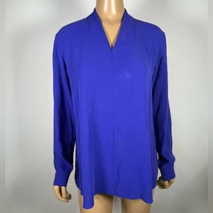 Camicetta Eileen Fisher donna taglia small 100% seta manica lunga - Foto 1 di 11