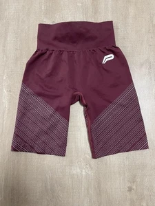 Pantaloncini da ciclismo senza cuciture Pursue Fitness - Borgogna/Marrone - Taglia S - Foto 1 di 7