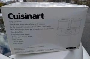Cuisinart Flavor Duo Ice-40FR Frozen Yogurt-Ice Cream & Sorbet Maker New Old Stk - Picture 1 of 2