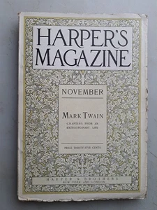 Harpers Monthly Magazine - November 1911 Mark TWAIN, Howard Pyle - Picture 1 of 6