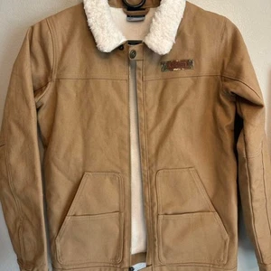 Columbia Sportswear Sherpa-Lined Canvas Jacket – Boys Sz Large – Durable & Warm - Picture 1 of 4