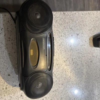 Grabadora casete cinta estéreo AM FM diseño de sonido boombox vintage 4629blk Foto 1 de 4