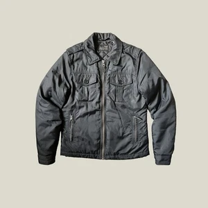 Schott NYC - Men’s Black Nylon Army Type Garment MA-7 Bomber Jacket - Size M - Picture 1 of 8