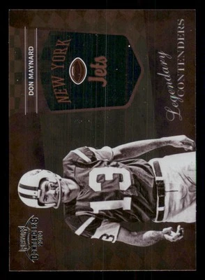2010 Playoff Contenders Legendary Contenders #25 Don Maynard - Image 1 of 2