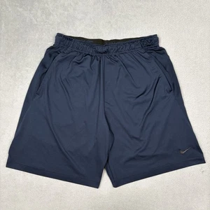 Nike Air Shorts Herren L blau Dri Fit Laufen Basketball 9" Schrittlänge Fitnessstudio Athletik - Bild 1 von 10