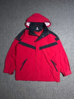 Vintage Chaps Ralph Lauren Jacket 90s Windbreaker Red Mens M Full Zip 100% Nylon - Image 1 of 4