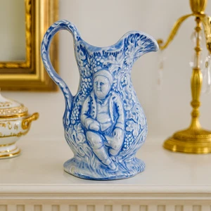 Vintage Minton Silenus and Bacchus Relief Style Molded Jug Pitcher Circa 1978 - Picture 1 of 9