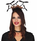 Flying Bats Halloween Headband Horror Black Adults Fancy Dress Accessory
