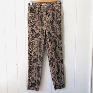 Free People Womens Jeans Raw High Rise Snake Print Jeggings Size 29 - Picture 1 of 8