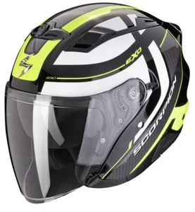 HELM HELMET MOTO JET SCORPION EXO 230 PUL SCHWARZ NEONGELB GR M - Bild 1 von 1