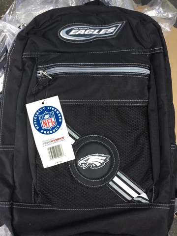 NFL Philadelphia Eagles backpack Officially Licensed New with Tags Vintage Cover