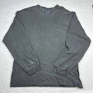 VTG Everlast Shirt Mens 2XL Gym Boxing Long Sleeve Work Faded Grunge 90s Baggy - Picture 1 of 7
