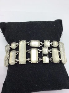 $45 Lucky Brand Silver Tone Quartz Link #113a - Picture 1 of 7
