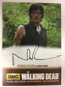 Walking Dead Season 4 PART 2 - STANDARD Norman Reedus - Daryl AUTOGRAPH NR3 - Picture 1 of 1
