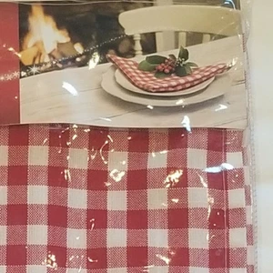 Tovaglioli CHECK rosso bianco nuovi (fino a 16 unità) 40 cm nuovi con etichette LAKELAND - Foto 1 di 4