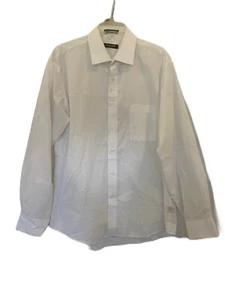 PIERRE CARDIN SLIM FIT WHITE DRESS SHIRT SIZE L 16-16/12 34/35 - Picture 1 of 4