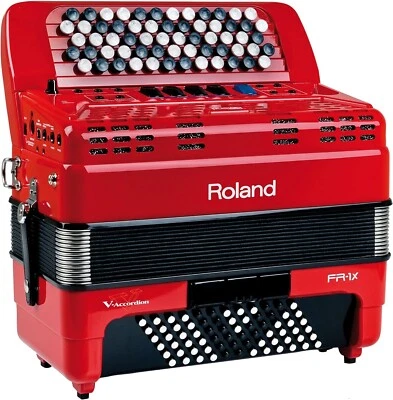 Roland V-Accordion Keyboard FR-1XB RD RED Built-in Speaker genuine New - Image 1 of 4