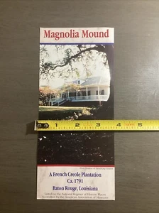 Vintage Magnolia Mound französische kreolische Plantage Broschüre in Louisiana B46 - Bild 1 von 3
