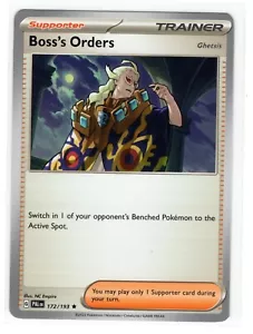 Pokemon Paldea Evolved NO HOLOGRAMA RARO ÓRDENES DE JEFE 172/193 - EXCLUSIVO MAZO - Imagen 1 de 1