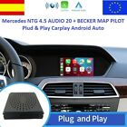 Mercedes Ntg 4.5 Audio 20 Carplay Android Auto Plug & Play Becker Map Pilot