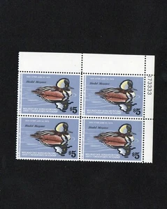 USA plate # corner block of 4 Duck Stamps # RW45 - Picture 1 of 1
