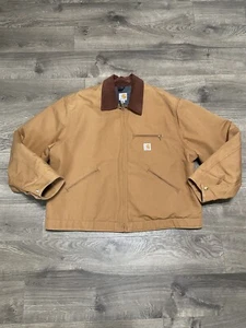 Carhartt Detroit Blanket Lined Jacket J001 BRN USA Made Men’s Size 2XL NWOT - Picture 1 of 10