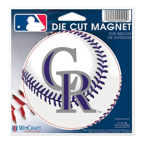 Colorado Rockies WinCraft 5" Die-Cut Car Magnet (Indoor & Outdoor) G2 Cover