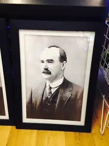 Retrato enmarcado de James Connolly - Republicano irlandés rebelde levantamiento 1916 - Imagen 1 de 3
