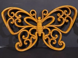 (LOT OF 3) Vintage Homco Home Interior Wall Hanger Plastic Butterflies 7557 7537 - Picture 1 of 11