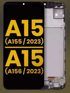 Originalgröße OLED 6,5" Display Bildschirm für Samsung Galaxy A15 (A155/2023) + Rahmen - Bild 1 von 3