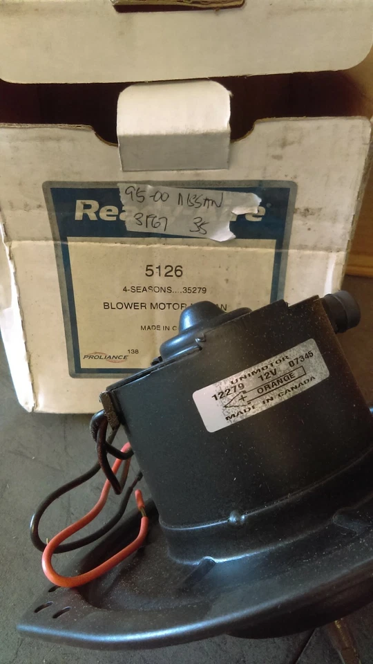 Двигатель вентилятора подходит для 1995-2000 Nissan Sentra Frontier 5126 12279 ** новый ** - Изображение 1 из 1