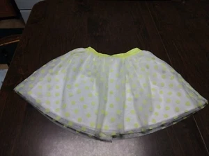 The Children's Place White Neon Green Skirt Size Girl's S 5/6 - Picture 1 of 2