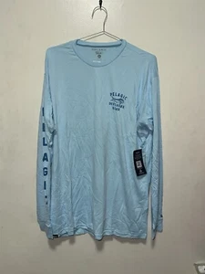 Pelagic Aquatek Who's UR Mahi Long Sleeve Shirt Size XL Light Blue - Picture 1 of 6